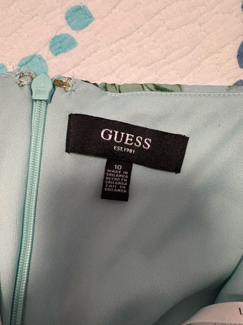Guess Mint Green Dress with Back Zip - Picture 4 of 4